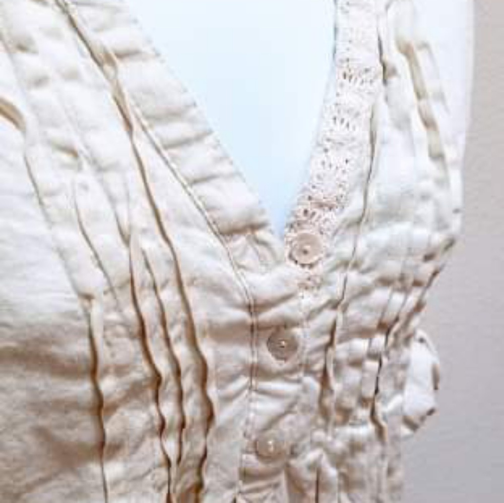 Linen Tunic with Crotchet Details